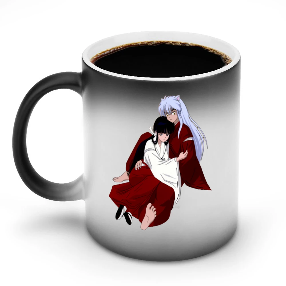 priestess Kikyo and Inuyasha half dog demon together anime manga T Shi Discoloration Mug