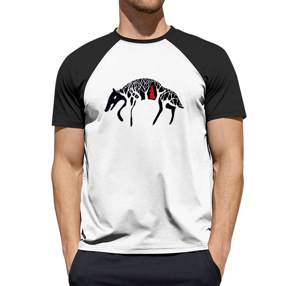 red riding hood the wolf Men Short Sleeve T-Shirt
