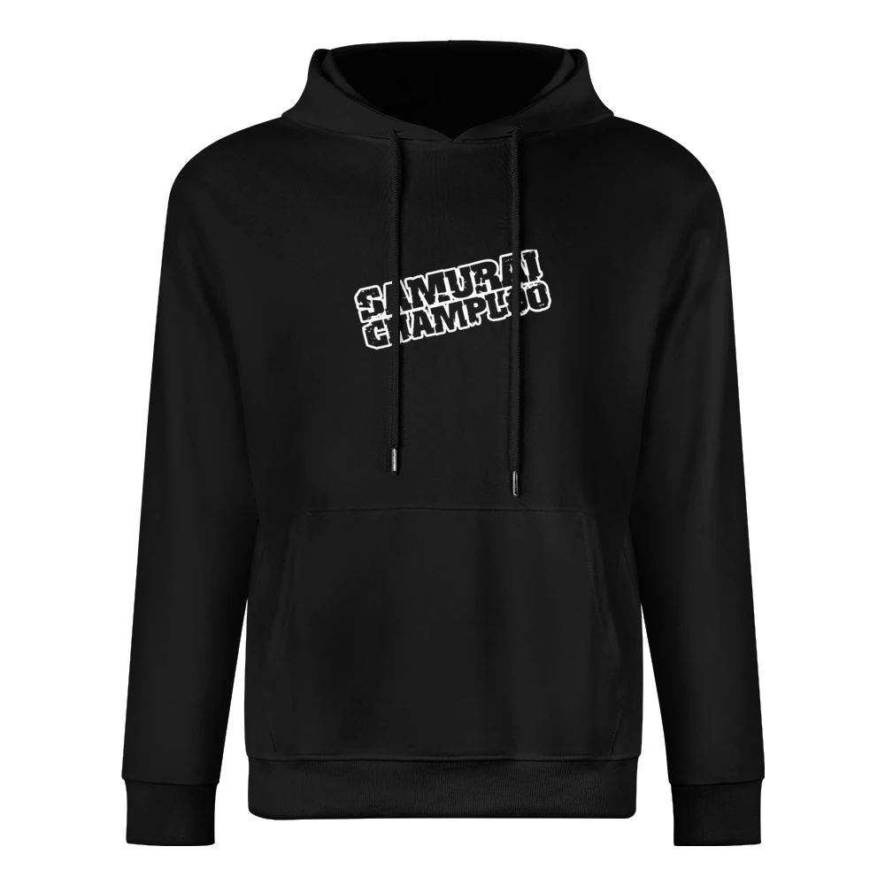 samurai champloo white text logo anime manga European Size Men Hoodie