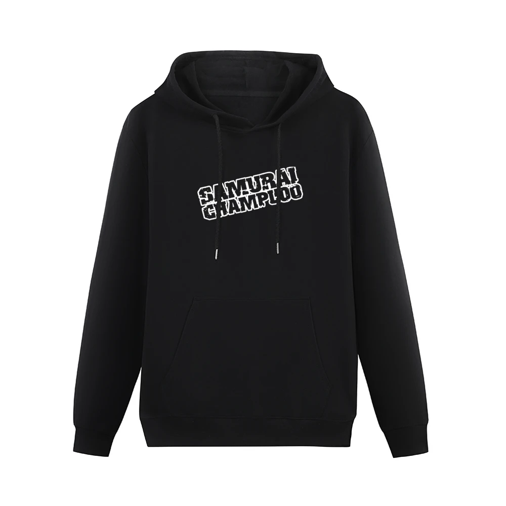 samurai champloo white text logo anime manga Men Hoodie With Pocket