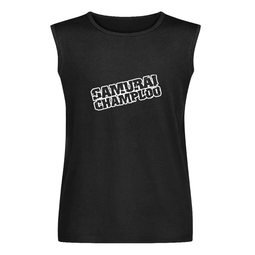 samurai champloo white text logo anime manga Men Sleeveless T-Shirt