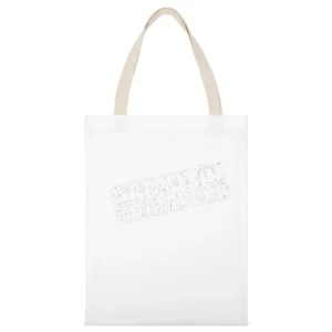 samurai champloo white text logo anime manga White Canvas Tote Shopping Bag