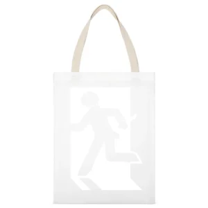 signs running killer assassin funny humor jokes White Canvas Tote Shopping Bag