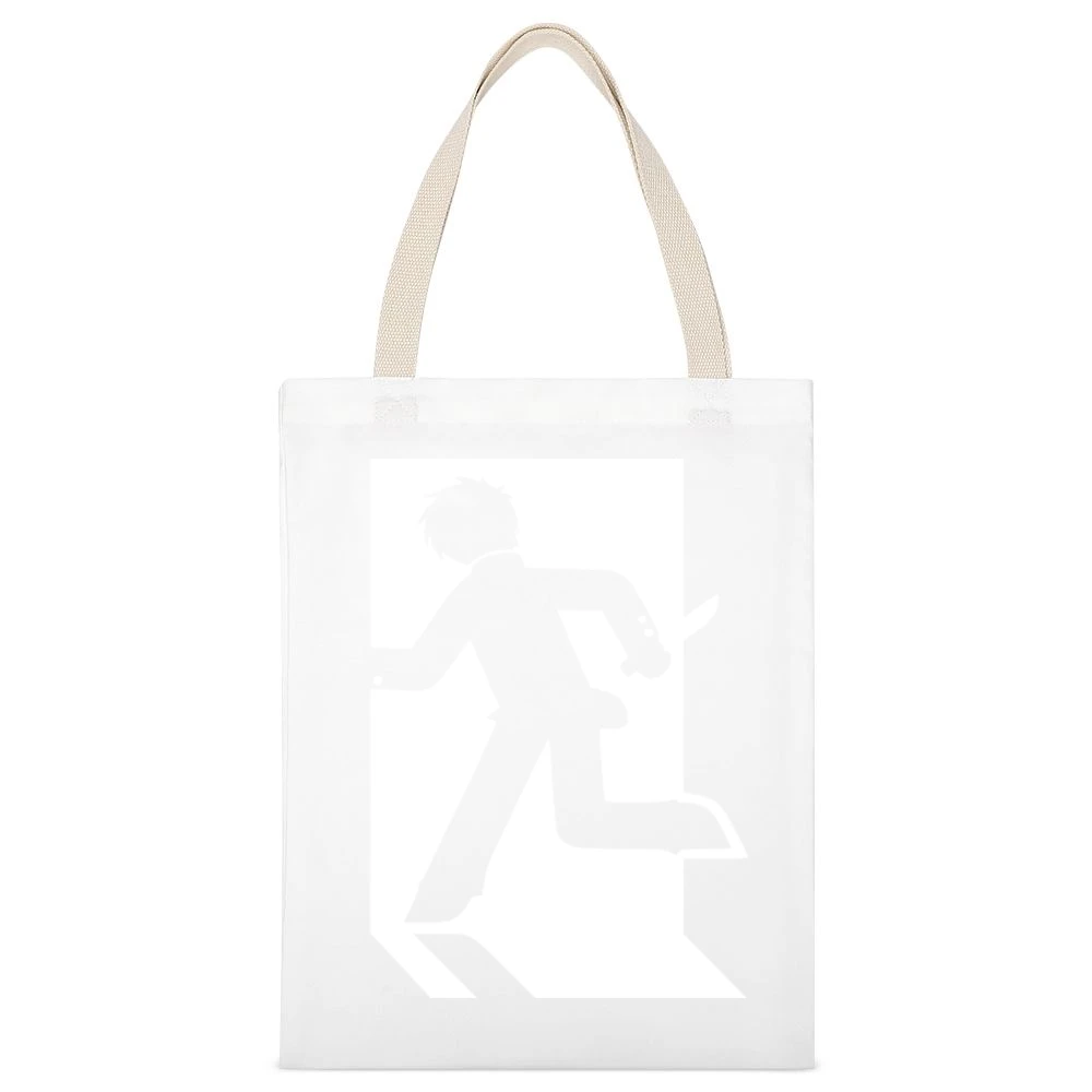 signs running killer assassin funny humor jokes White Canvas Tote Shopping Bag