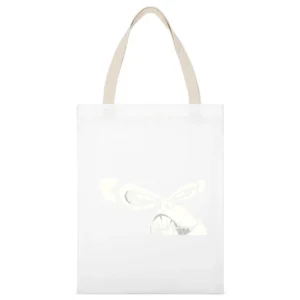 simpanse - smirk ape White Canvas Tote Shopping Bag