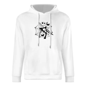 skeleton and the web European Size Men Hoodie