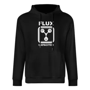 the flux capacitor Dolorean time machine back to the future movies T S European Size Men Hoodie