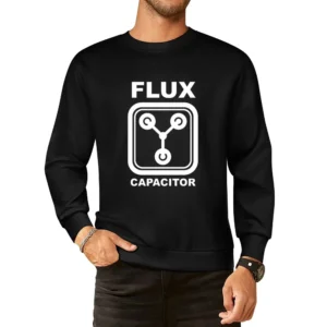 the flux capacitor Dolorean time machine back to the future movies T S European Size Pullover Sweater