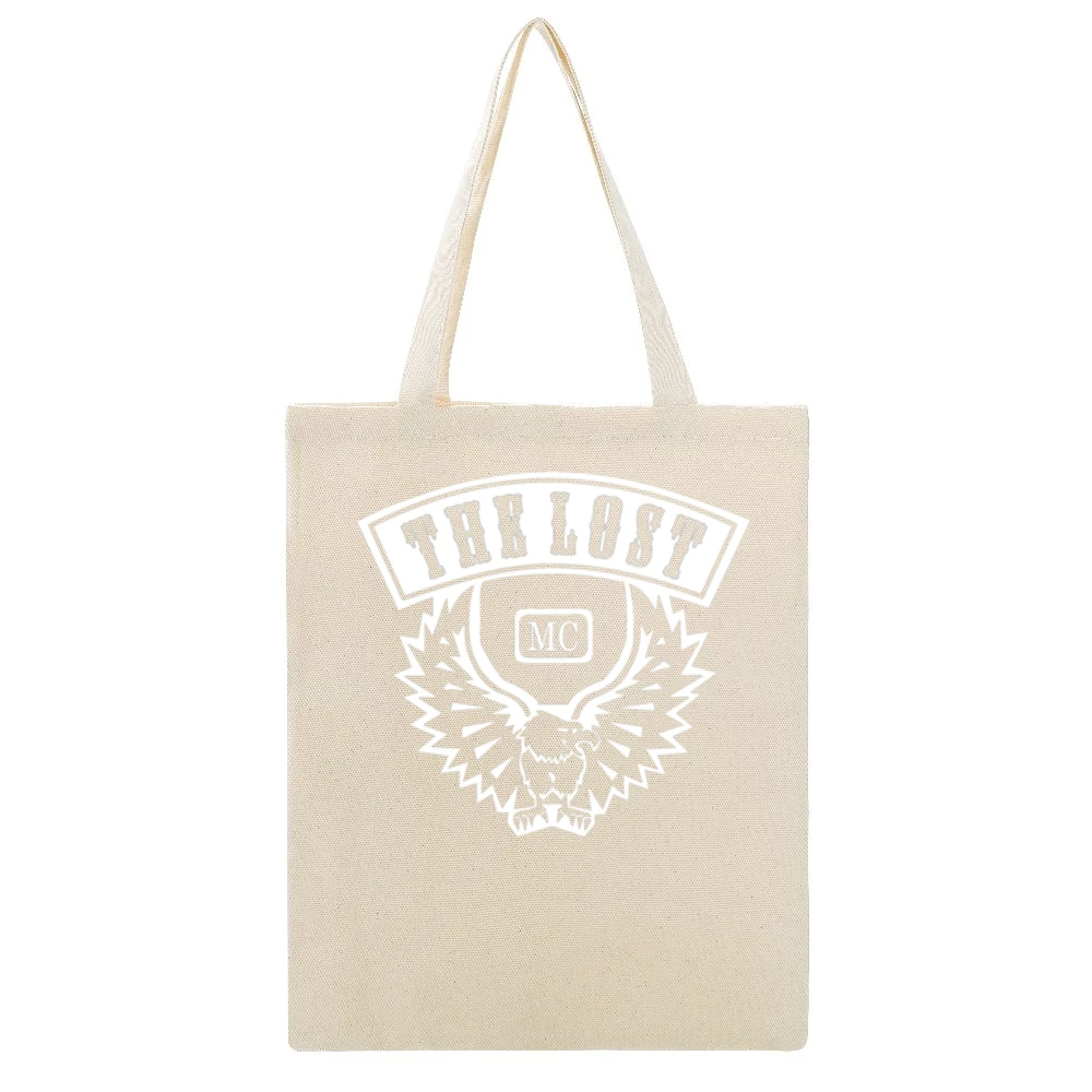 the lost mc motor cycle club dark Beige Canvas Tote Shopping Bag