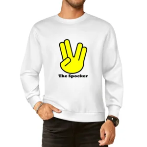 the spocker - spock vulcan hand sign star trek movies European Size Pullover Sweater