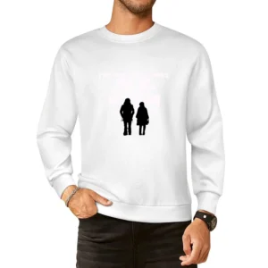 the white stripes rock band member logo European Size Pullover Sweater
