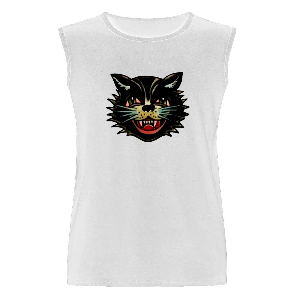 the wild black kitten Men Sleeveless T-Shirt