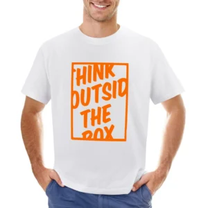 think outside the box Asian Size Men T-Shirt