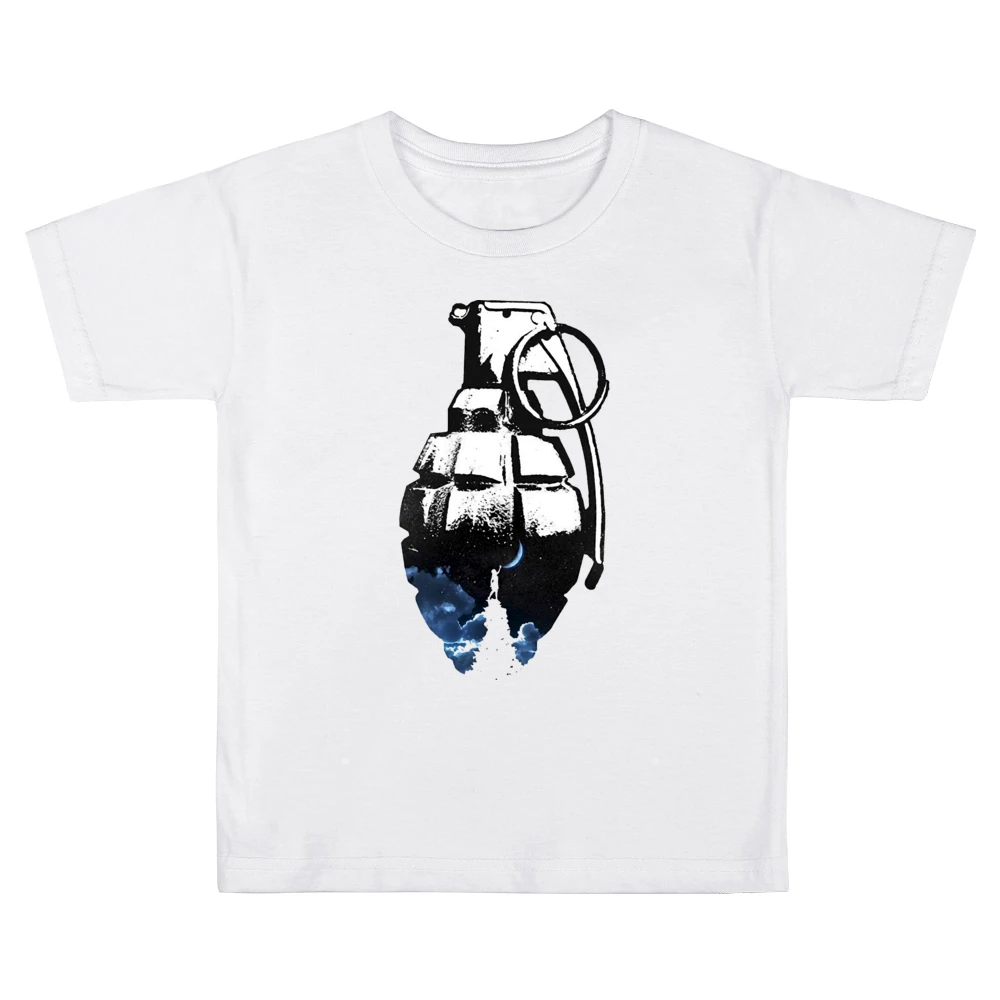 touching the moon grenade Kids Boys Girls T-Shirt