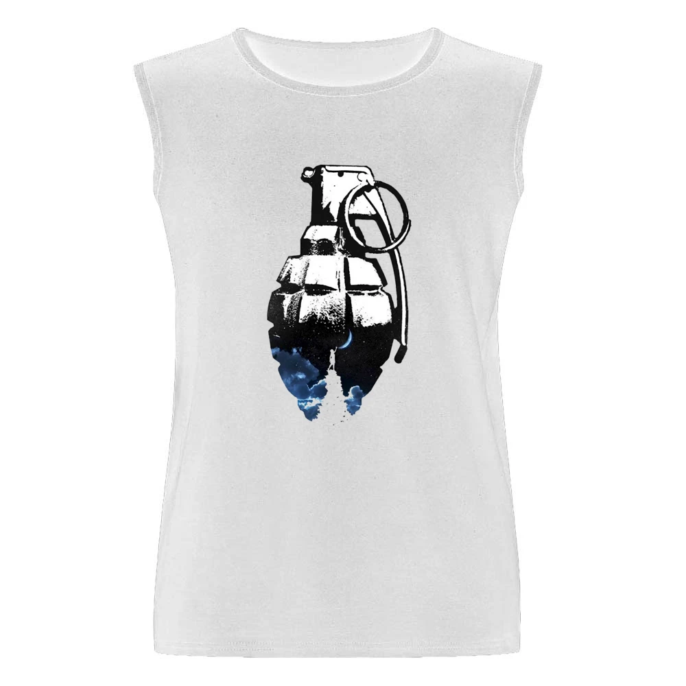 touching the moon grenade Men Sleeveless T-Shirt