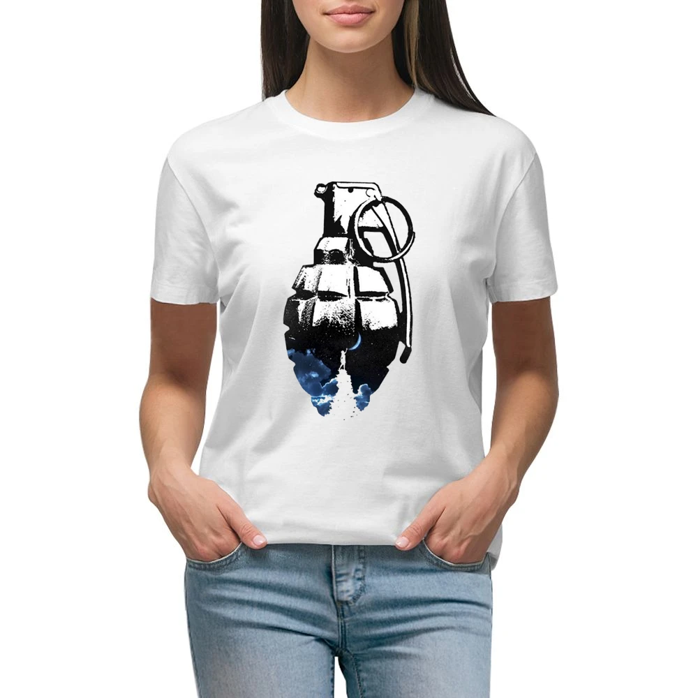 touching the moon grenade Premium Women Ladies T-shirt