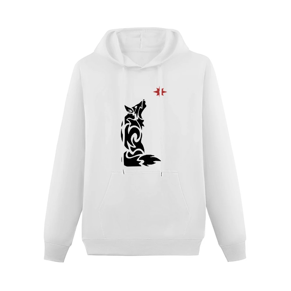 tribal wolf Men Hoodie With Pocket