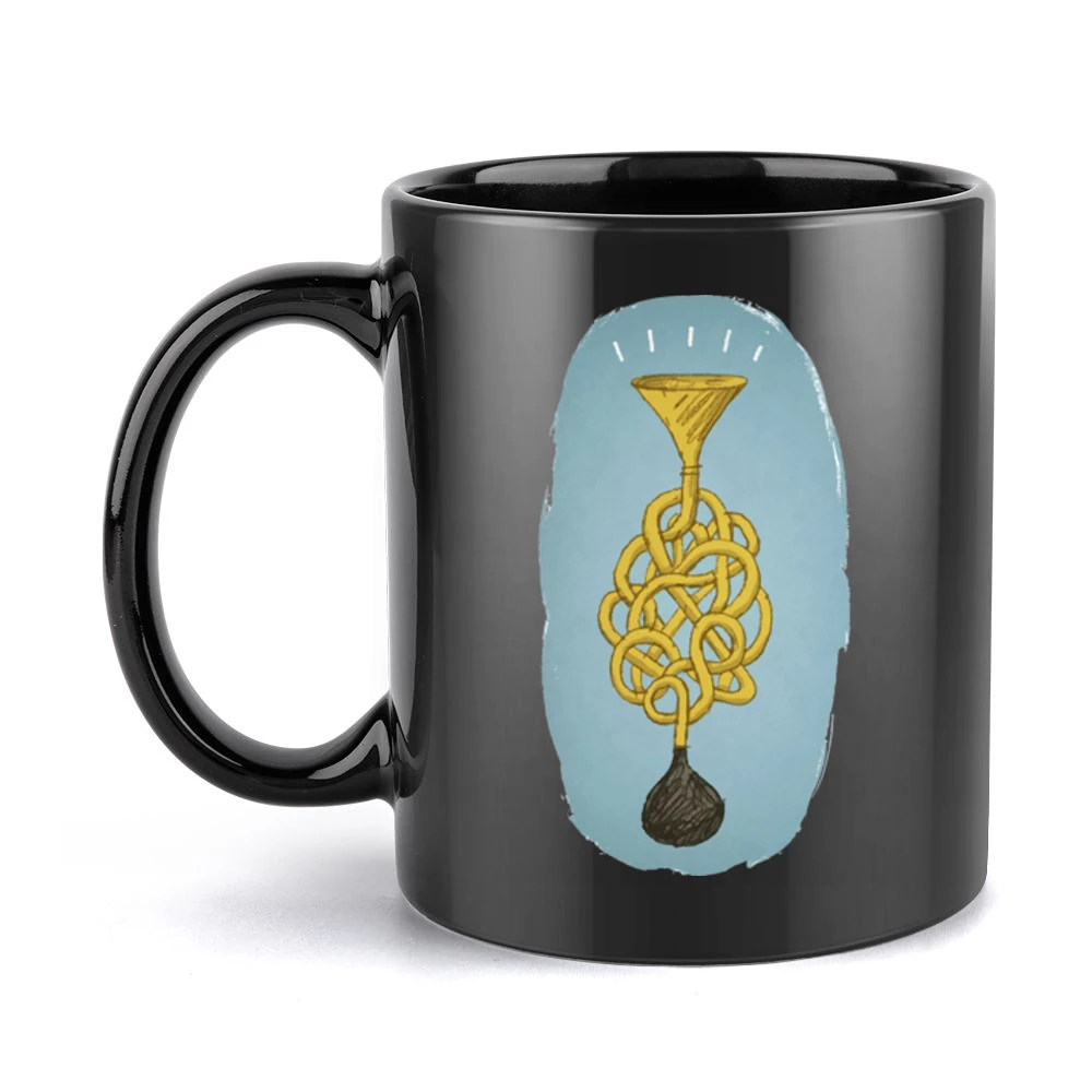 trumpet Black Mug