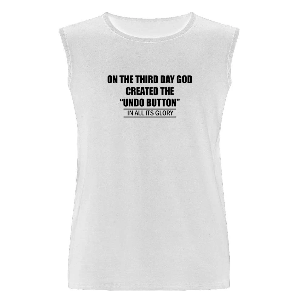 undo button Men Sleeveless T-Shirt