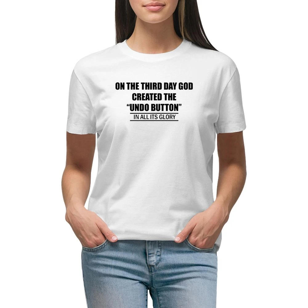 undo button Premium Women Ladies T-shirt