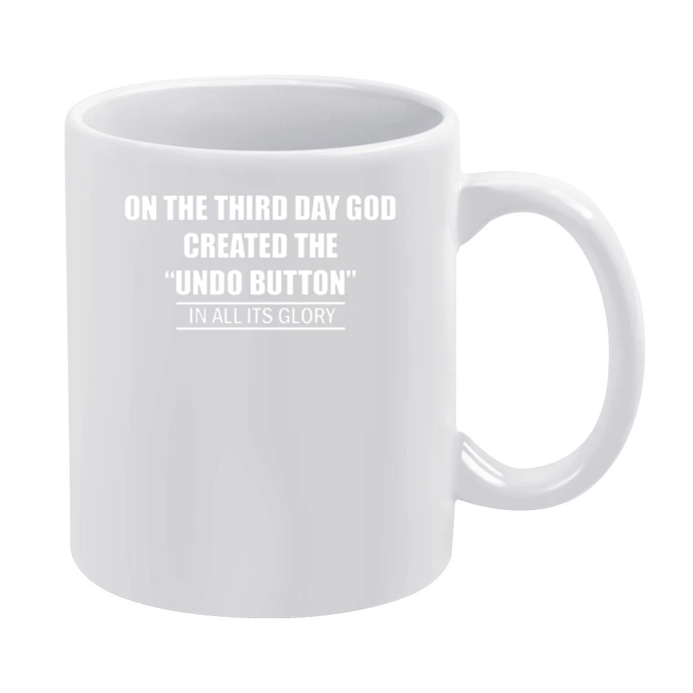 undo button White Mug