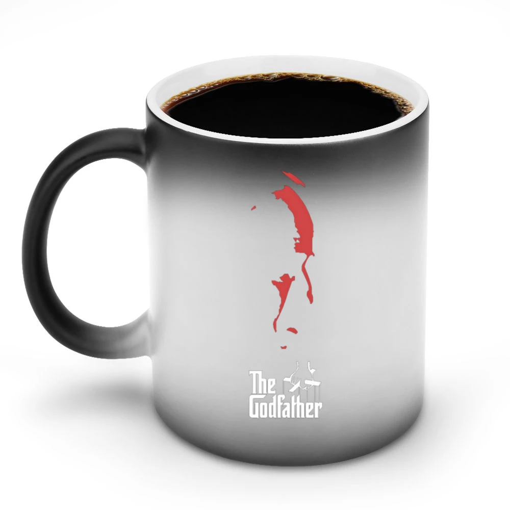 vito Don Corleone the God Father Movie triogy Mario Puzo and Coppola M Discoloration Mug