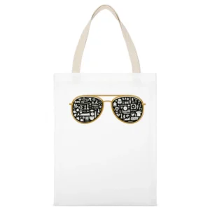 what's geek White Canvas Tote Shopping Bag