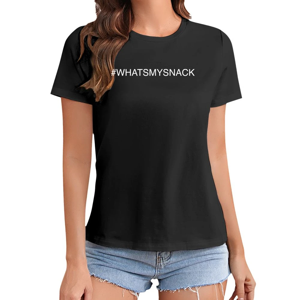 whatsmysnack Chris Pratt Instagram Hashtag Funny Trending Asian Size Women Ladies T-shirt
