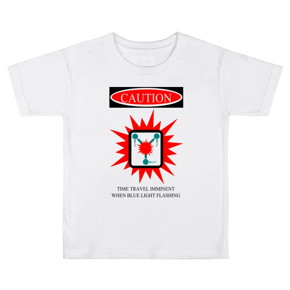 when blue light flashing Kids Boys Girls T-Shirt