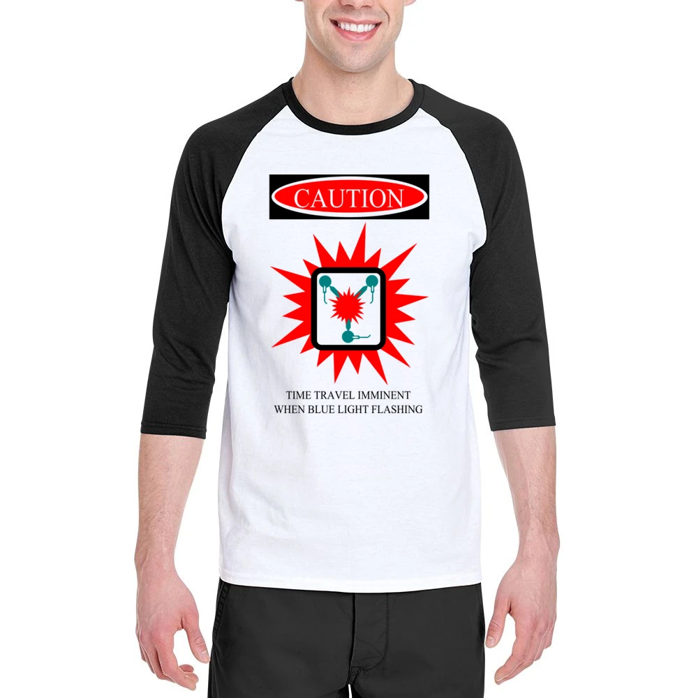 when blue light flashing Men 3/4 Sleeve T-Shirt