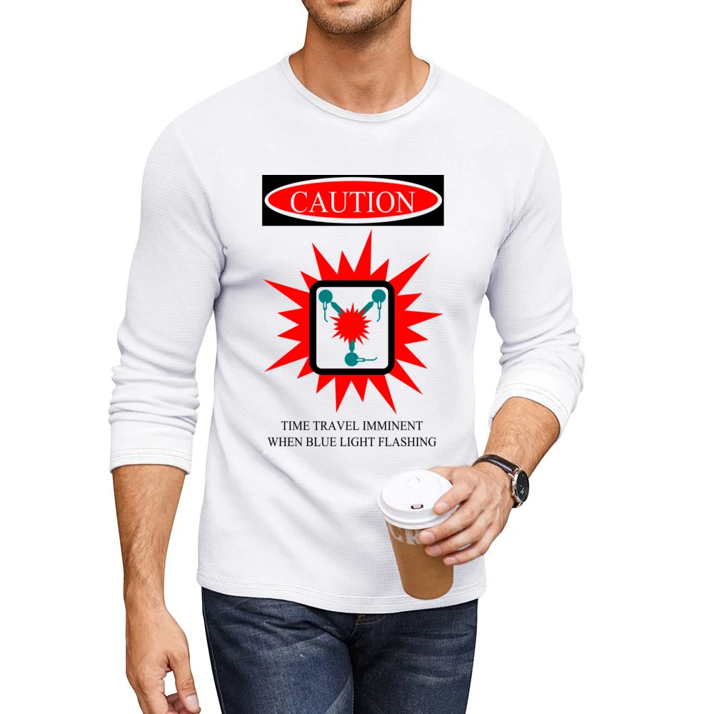 when blue light flashing Men CrewNeck Long Sleeve T-Shirt