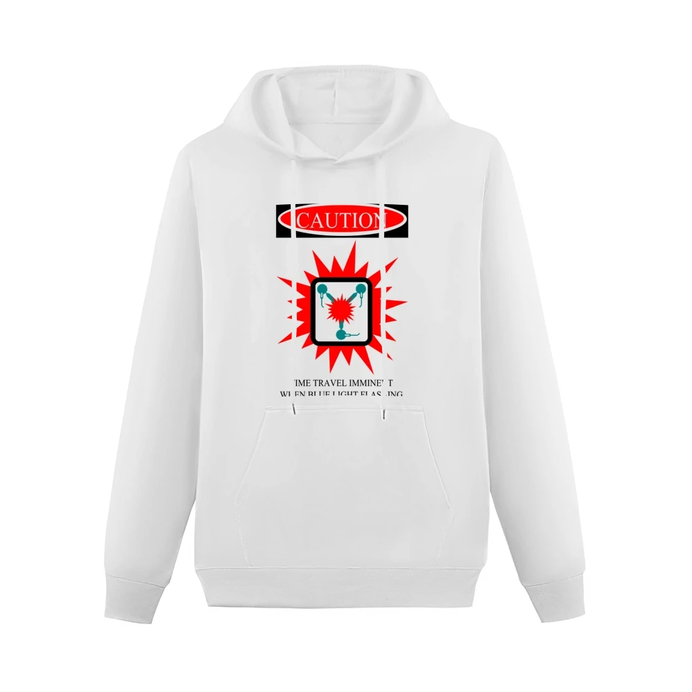 when blue light flashing Men Hoodie With Pocket
