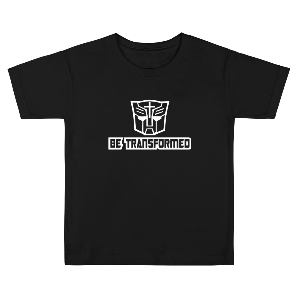 white Autobot transformers cross be transformed Kids Boys Girls T-Shirt