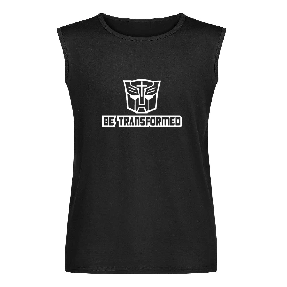 white Autobot transformers cross be transformed Men Sleeveless T-Shirt